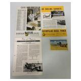 4 Caterpillar pcs- Ads/Post Card/Brochure