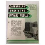 Caterpillar Twenty-Two Orchard Models Brochure