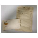 McCormick Repairs Order Sheet and Envelope