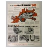 McCormick 141 Harvester-Thresher MailerPoster