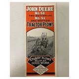 JD No.52 & No.51 Tractor Plows Brochure