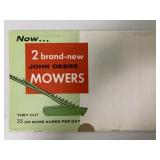 JD No.8 & No.9 Mowers Mailer Poster Still Sealed