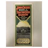 JD Model L Tractor Disk Harrow Brochure