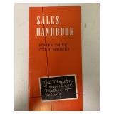 IH Power Drive Corn Binders Sales Handbook