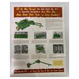 JD No. 14-T Baler Mailer Poster Still Sealed