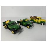(3) 1/25 Ertl John Deere Panel Trucks