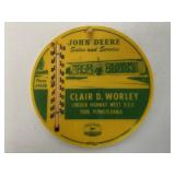 Clair Worley John Deere Dealer Thermometer