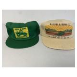 (2) Bader & Sons. John Deere Dealer Hats