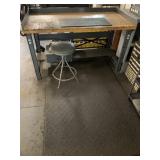 Work Bench, Chair, and Floor Mat