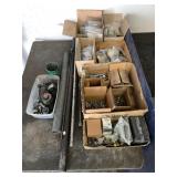Lot of Hardware - pipes, rivets, nuts, bolts, &