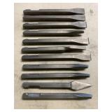 (11) Pneumatic Chipping Hammer Chisel Bits