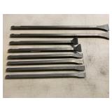 (8) Pneumatic Chipping Hammer Chisel Bits