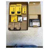 Lot of 9 Panasonic Batteries, Chuck, & Charger