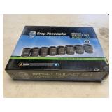 Grey Pneumatic 3/4" Drive Impact Metric Socket Set