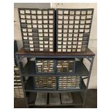 Shelf w/11 Organizers w/Contents