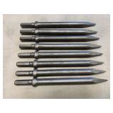 (8) Pneumatic Chipping Hammer Chisel Bits