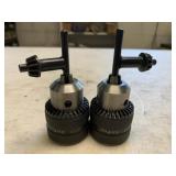 (2) Airpro Keyed Drill Chucks