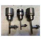 (3) Rohm Keyed Drill Chucks