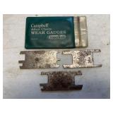 (3) Cooper Tools Campbell Wear Gauges