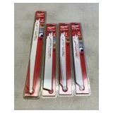 (4) Packs of Sawzall Bi-Metal Blades