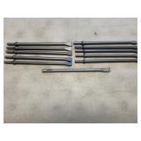 (11) Pneumatic Chipping Hammer Chisel Bits