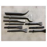 (9) Pneumatic Chipping Hammer Chisel Bits