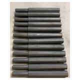 (12) Pneumatic Chipping Hammer Chisel Bits