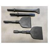 (4) Pneumatic Chipping Hammer Chisel Bits