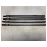 (4) Pneumatic Chipping Hammer Chisel Bits