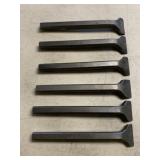(6) Pneumatic Chipping Hammer Chisel Bits