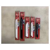 (5) Packs of Sawzall Bi-Metal Blades