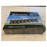 Grey Pneumatic 3/4" Drive Impact Metric Socket Set