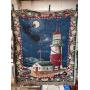 Lighthouse Christmas Throw
