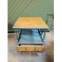 Painted Blue End Table