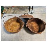 Heavely Rusted Cast Iron Dutch Ovens