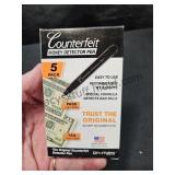 5 PK Counterfeit Detection Pens