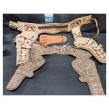 2 Wyatt Earp Leather Gun Belts