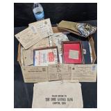 War Ration Books, Bank Bags & More