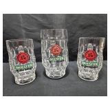 3 Glass Mugs