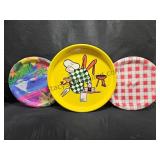 Older Serving Tray & Paper Plates