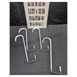 4 Pk Over The Door Steel Hooks