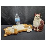Ceramic Sleeping Cat & Bank