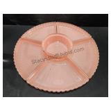 Pink Deprssion Glass Serving Set