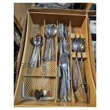 Tray & Misc Silverware