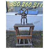 Antique Hand Crank Butter Churn