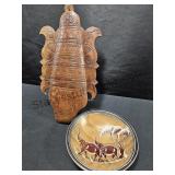 Leather Mask & Elephant Bowl