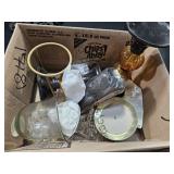 Box Of Candle Holders & 1 Candle Making Kit
