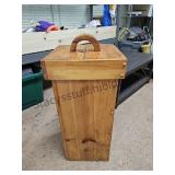 Wood Trash Bin