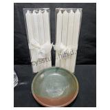 Candlesticks & Candle Plate