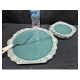 Cake Plate , Saucers & Server